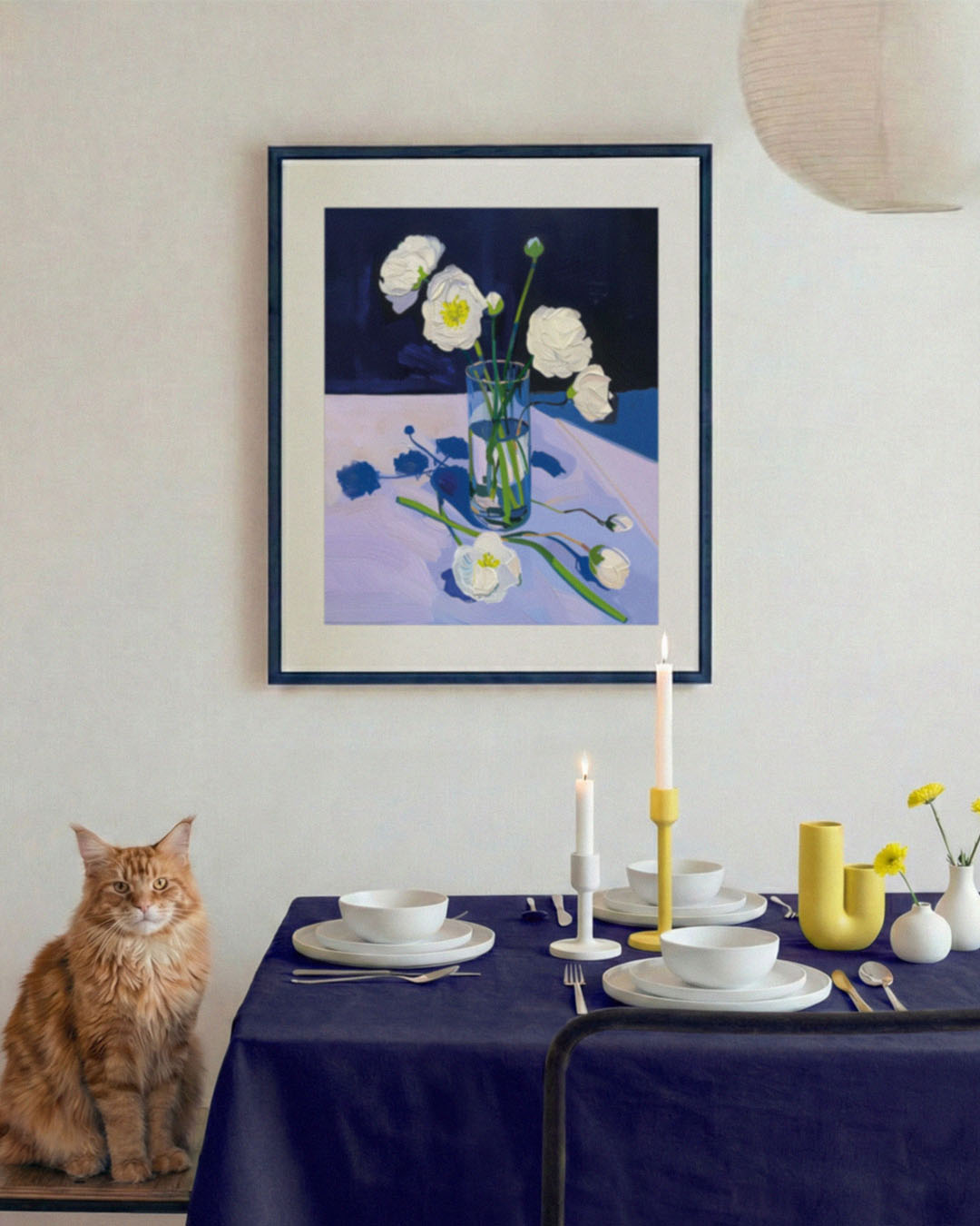 Plakat: Niebieski bukiet
