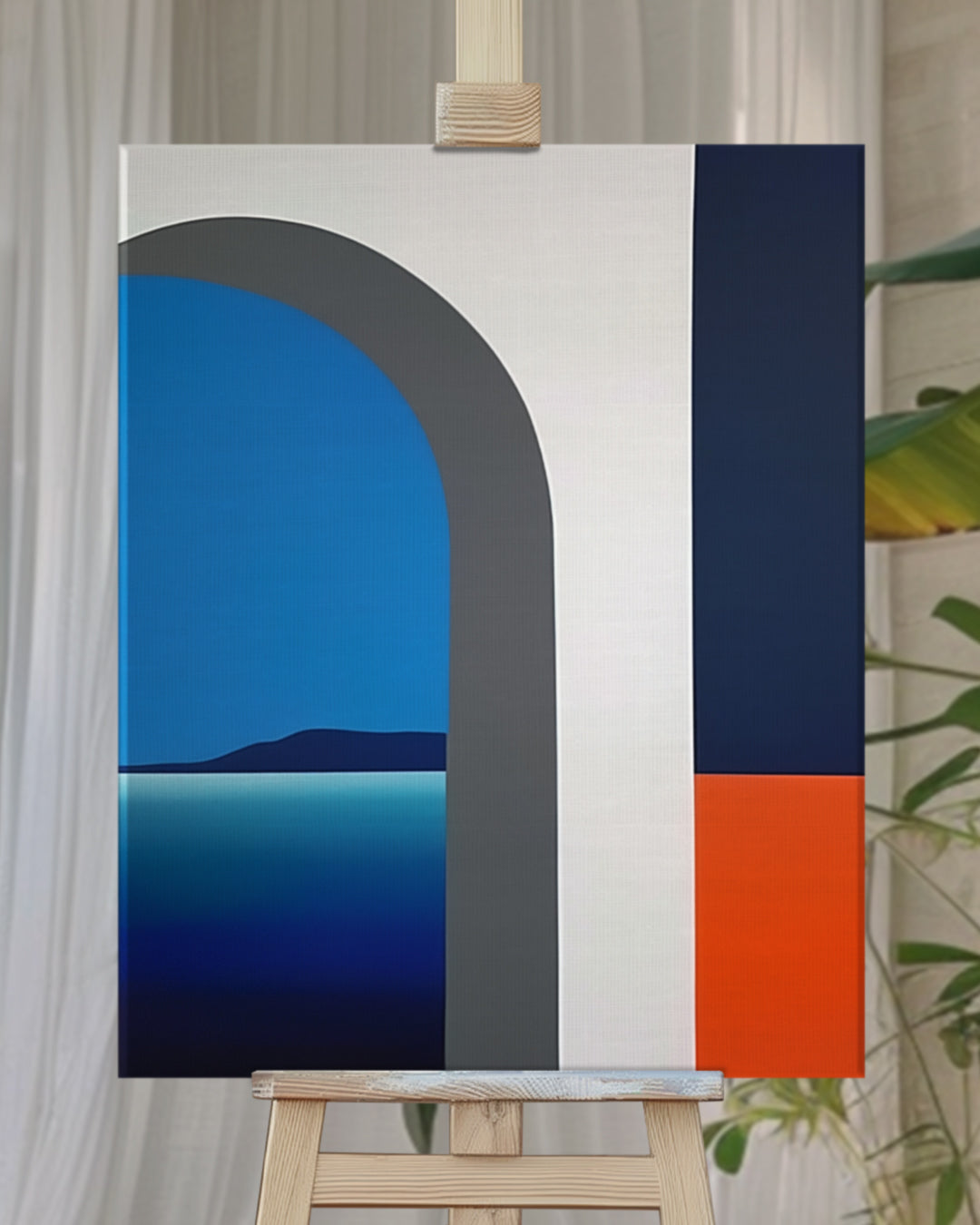 "Widok na Drugą Stronę", obraz 80x100cm