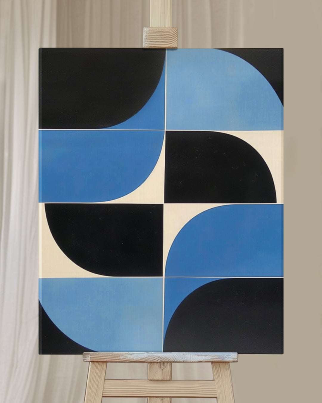 Obraz abstrakcyjny: Geometryczna kompozycja, 80x100 cm