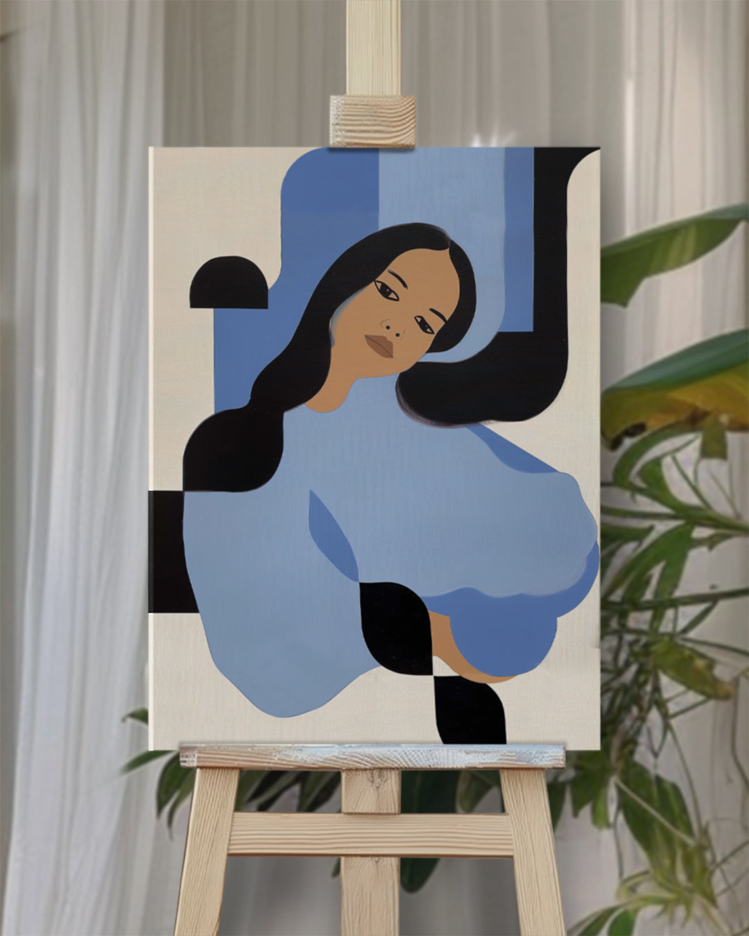 "Zatrzymany Błękit", obraz 60x80cm