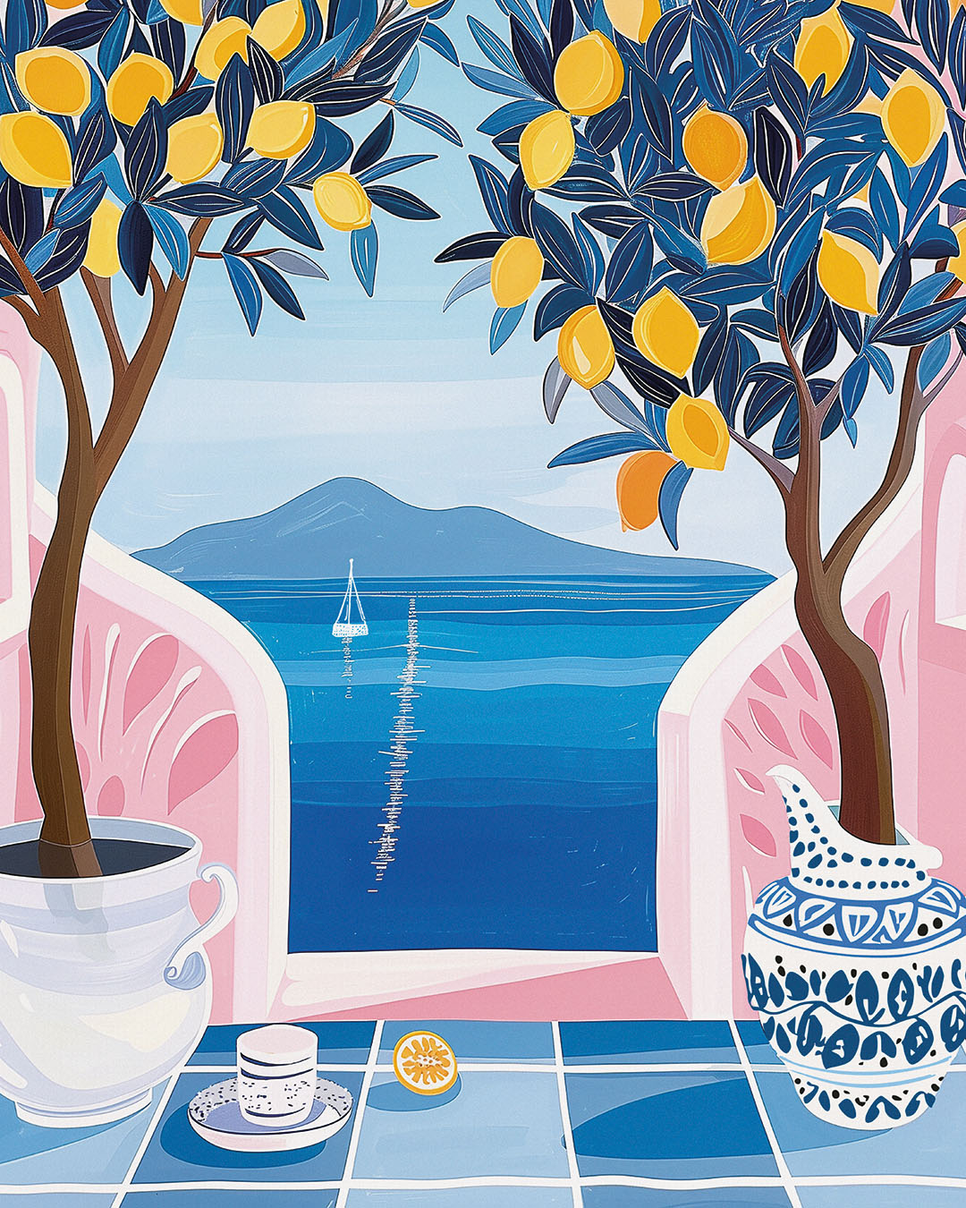 Plakat: Wschód na Capri