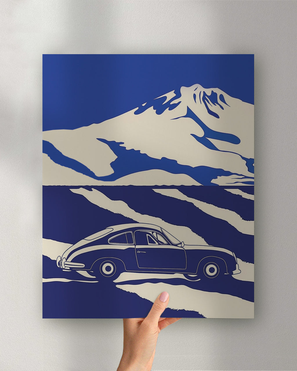 Plakat: Auto pod wulkanem