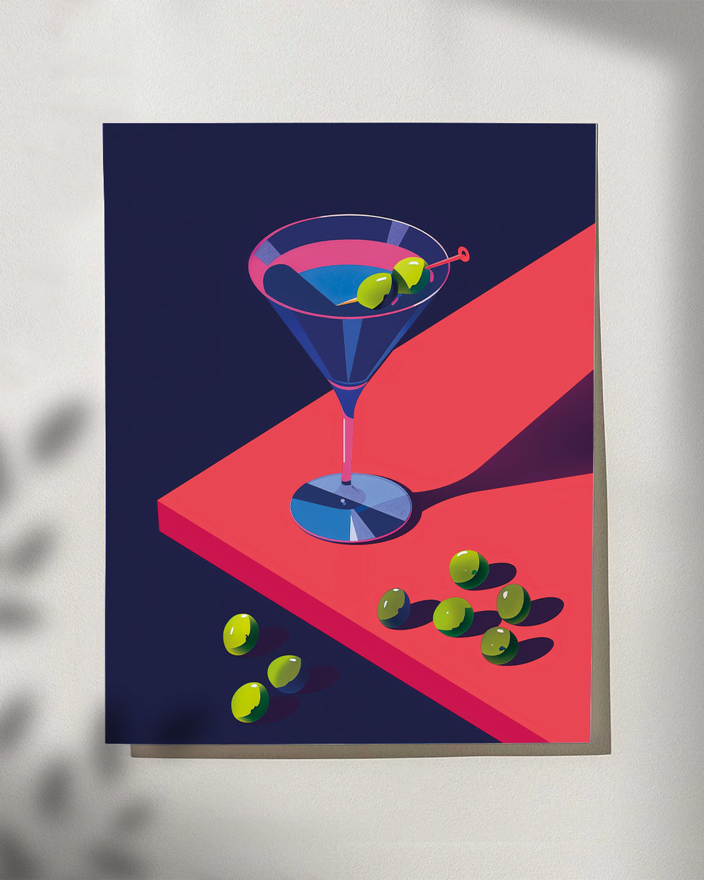 Plakat: Martini minimalistycznie