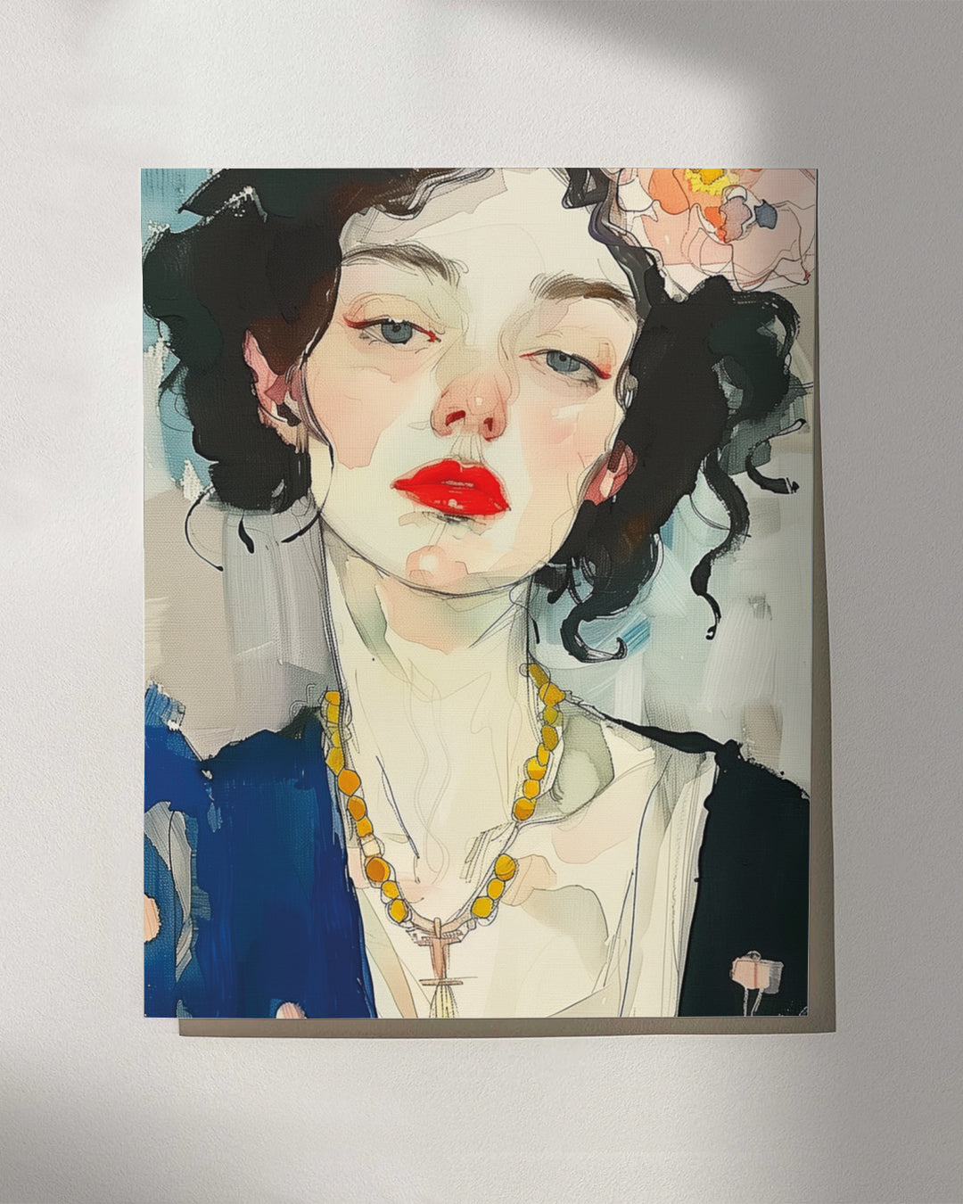 Plakat: Akwarelowy portret