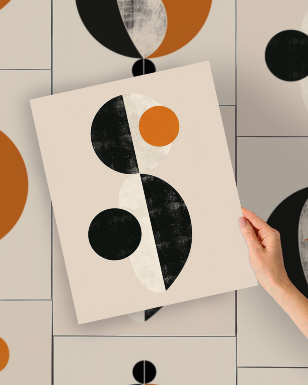 Plakat: Geometryczna abstrakcja